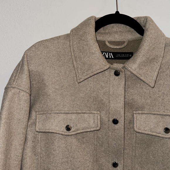 Zara wool button down - Picture 3 of 4